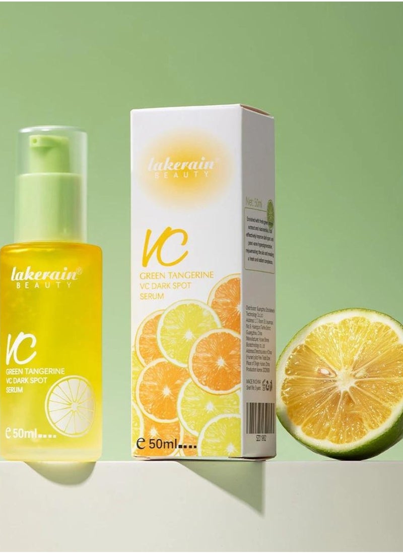 50ml Green Tangerine Vitamin C Face Serum Anti Aging Serum with Orange Extract and Niacinamide Reduce Dark Spots Acne Fine Lines and Wrinkles Hydrating Moisturizing Brightening Serum