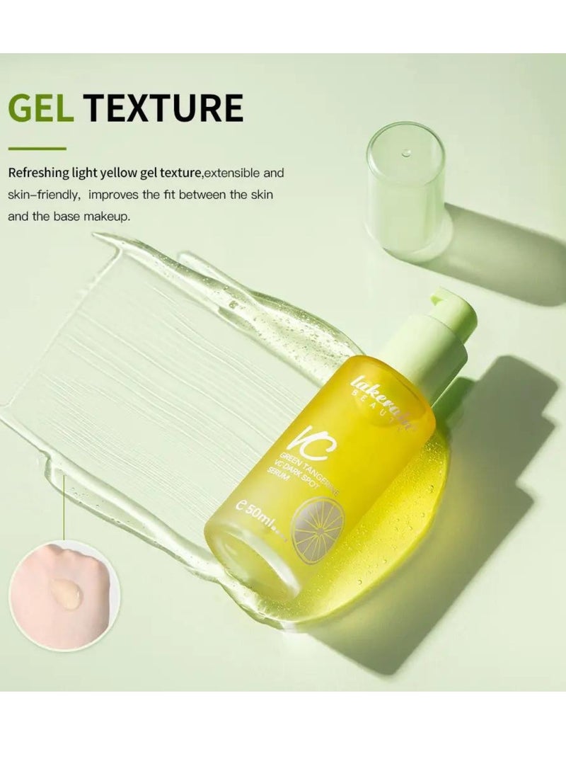 50ml Green Tangerine Vitamin C Face Serum Anti Aging Serum with Orange Extract and Niacinamide Reduce Dark Spots Acne Fine Lines and Wrinkles Hydrating Moisturizing Brightening Serum