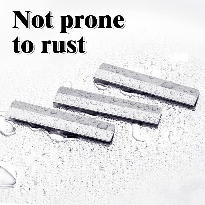 Zyghjort Straight Razor Blades, 40 Pcs Stainless Steel Brow Razor Single Edge Disposable Safety Eyebrow Trimmer Facial Hair Removers Shaving Tools Blade Refills for Men and Women - Image 3