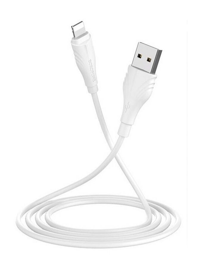 BOROFONE Cable USB to  Lightning BX18 White - Image 2