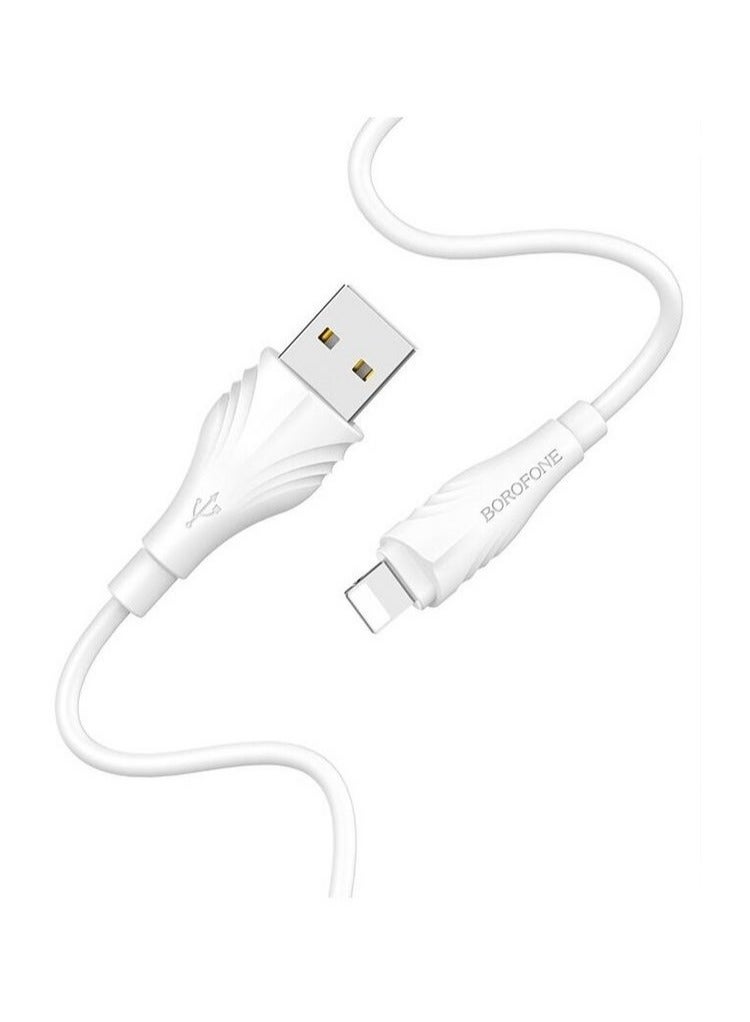 BOROFONE Cable USB to  Lightning BX18 White - Image 4