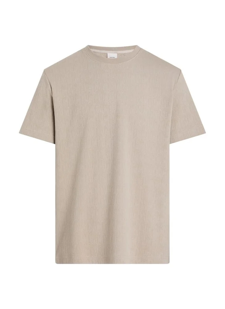 CALVIN KLEIN Knitted Crew Neck T-Shirt