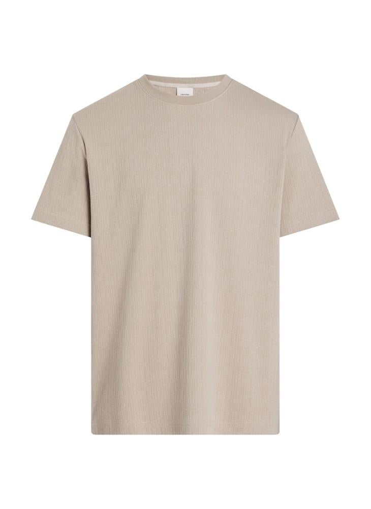 CALVIN KLEIN Knitted Crew Neck T-Shirt - Image 5