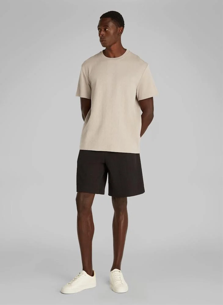 CALVIN KLEIN Knitted Crew Neck T-Shirt
