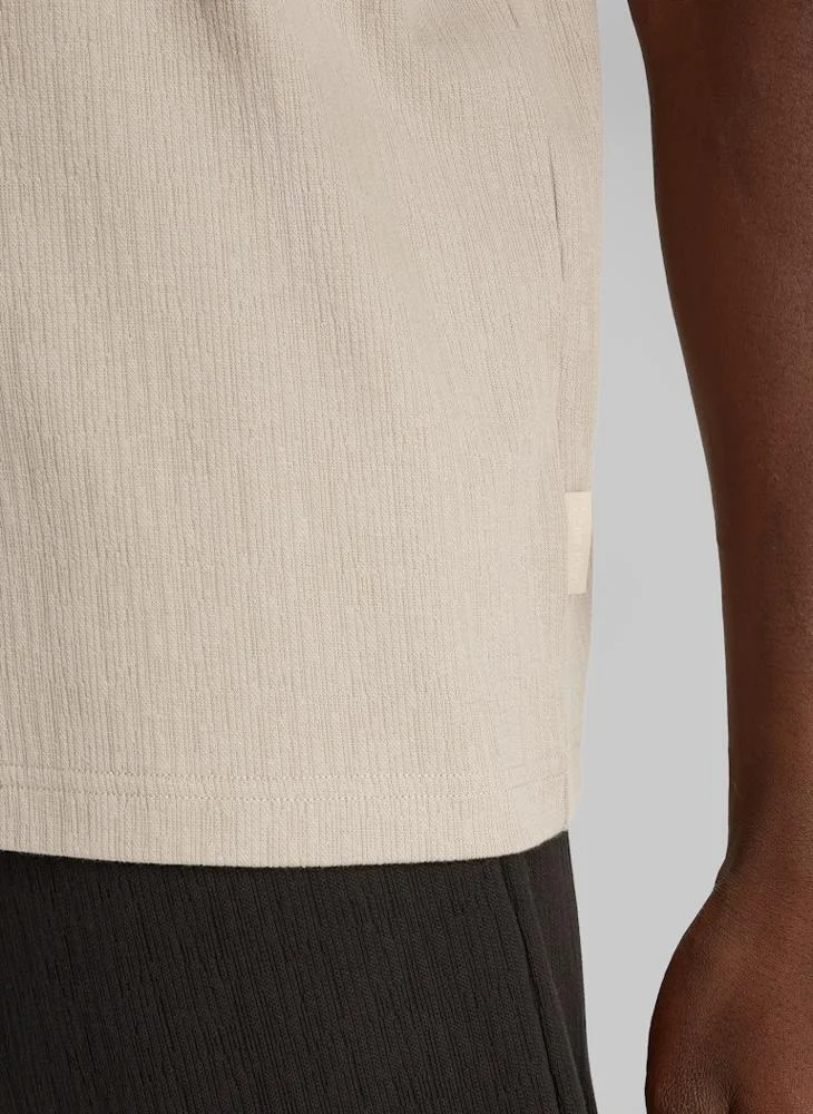 CALVIN KLEIN Knitted Crew Neck T-Shirt