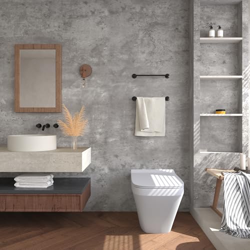 3yecao 16"×354" 3D Grey Concrete Cement Wallpaper Peel and Stick Faux Light Grey Concrete Contact Paper Vinyl Stained Matte Texture Adhesive Removable Gray Wallpaper for Bathroom Garage Living Room - Image 2