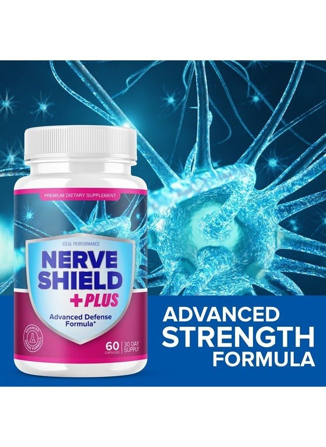 IDEAL PERFORMANCE - (3 Pack) Nerve Shield Plus Pills Original Supplement Advanced Nerve Formula (180 Capsules) - Image 1