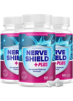 (3 Pack) Nerve Shield Plus Pills Original Supplement Advanced Nerve Formula (180 Capsules)