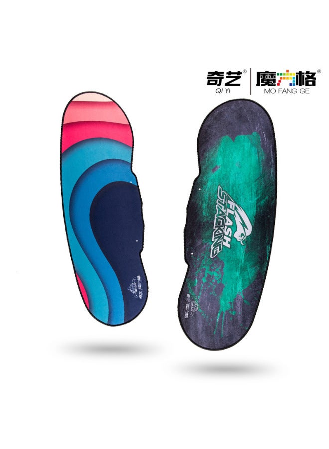 Qiyi Magic Cube Flash Cup Competition Training Mat Speed Cup Cube Mat Durable Non-Slip Rubber Mat Mouse Mat-Color:Bullish  - Image 1