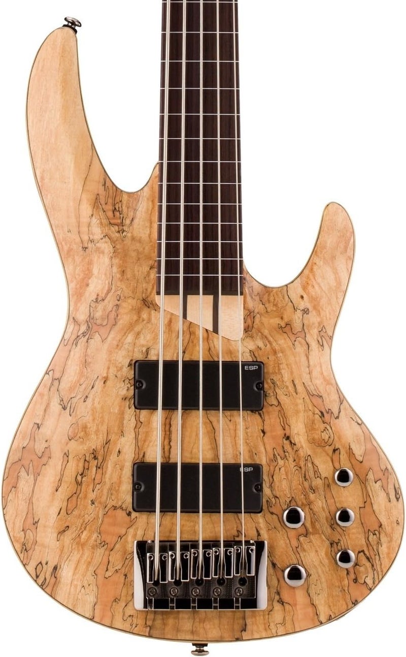 ESP جيتار باص 5 أوتار ESP LTD B205SM FL بدون فريت من خشب القيقب المتناثر بتشطيب طبيعي ساتان - Image 2