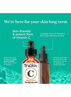 TruSkin Naturals Truskin Face Serum Duo Retinol Serum For Face & Vitamin C Serum Anti Aging Skin Care Set For Women Skin Care For Bright Smooth & Firm Skin 1 Fl Oz 2 Bottles  - Image 3