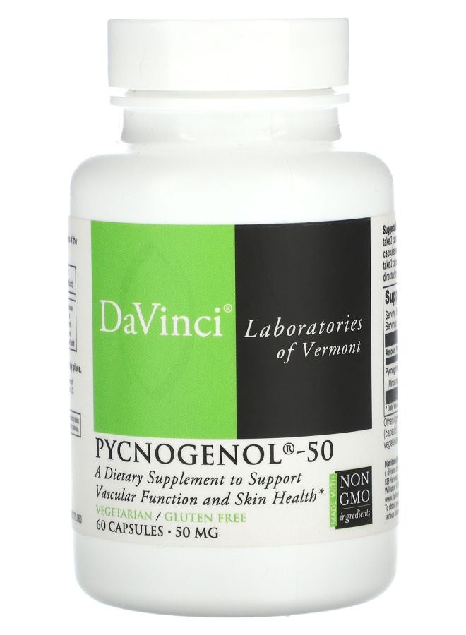 DaVinci Laboratories of Vermont Pycnogenol50  50 mg  60 Capsules
