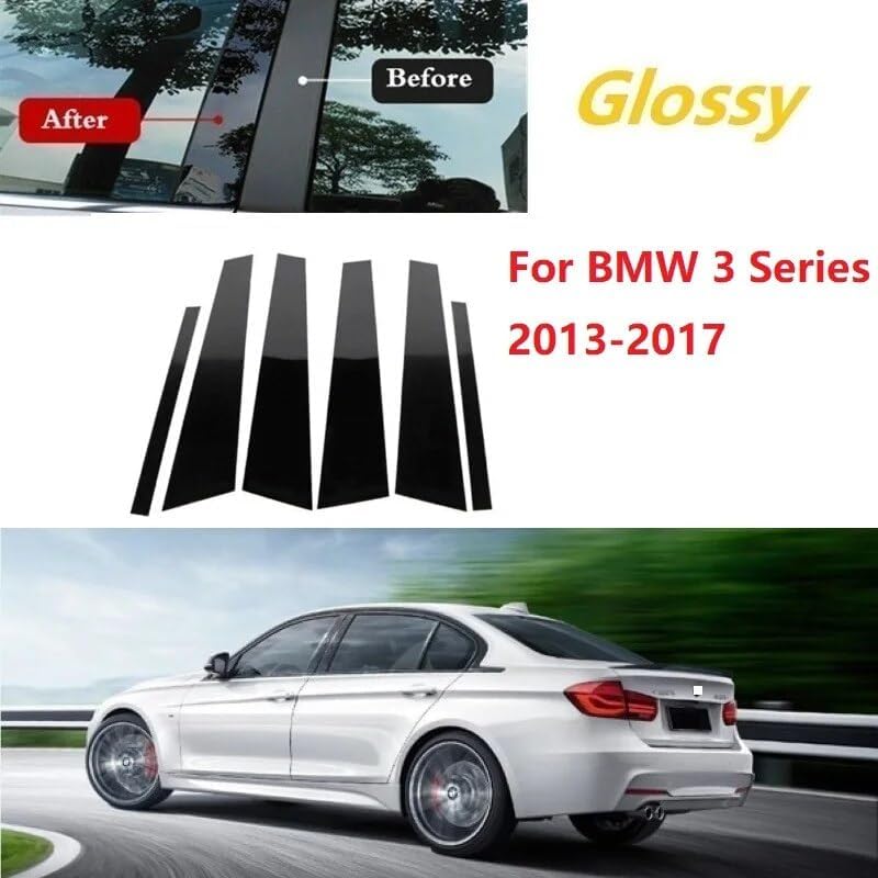 QASULER 6PCS Polished Pillar Posts for BMW 3 Series - Image 4