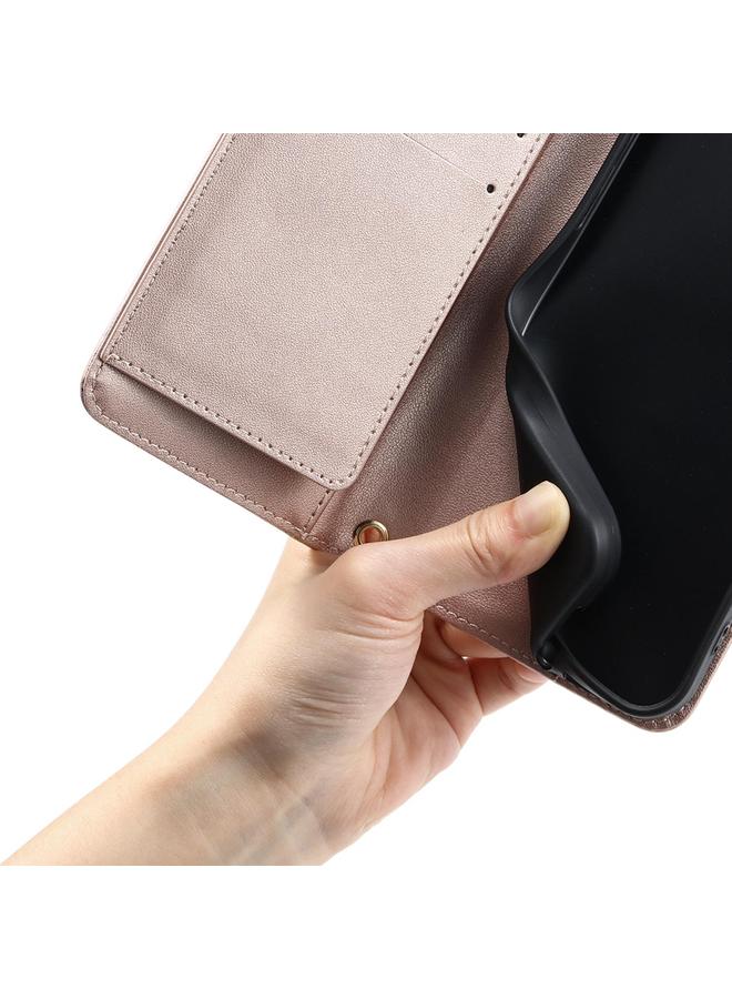 اس-توب جراب لهاتف Redmi Note 14 4G مقاس 163.25 مم مع مشبك حلقي عالمي من الجلد على شكل معين - Image 4