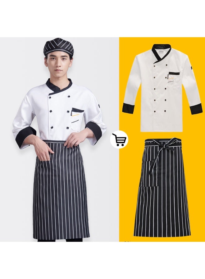 KUYING New Chef Workwear Top+Apron Set - Image 1