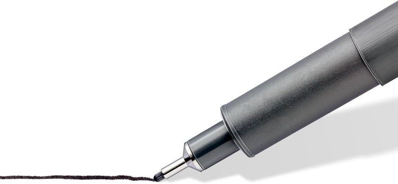 STAEDTLER Artist Series Pigment Liner Set - 8 Fineliner Pens in Black - Image 4