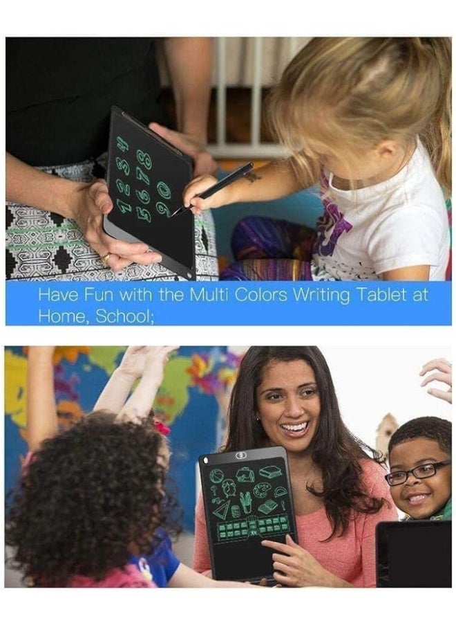 LCD Writing Tablet 12 Inch Drawing Pad and Pen Portable Educational Graphic Board with Erase Button and Screen Lock Button For Kids Boys Girls (Random Colors - 12 inch) - Image 4