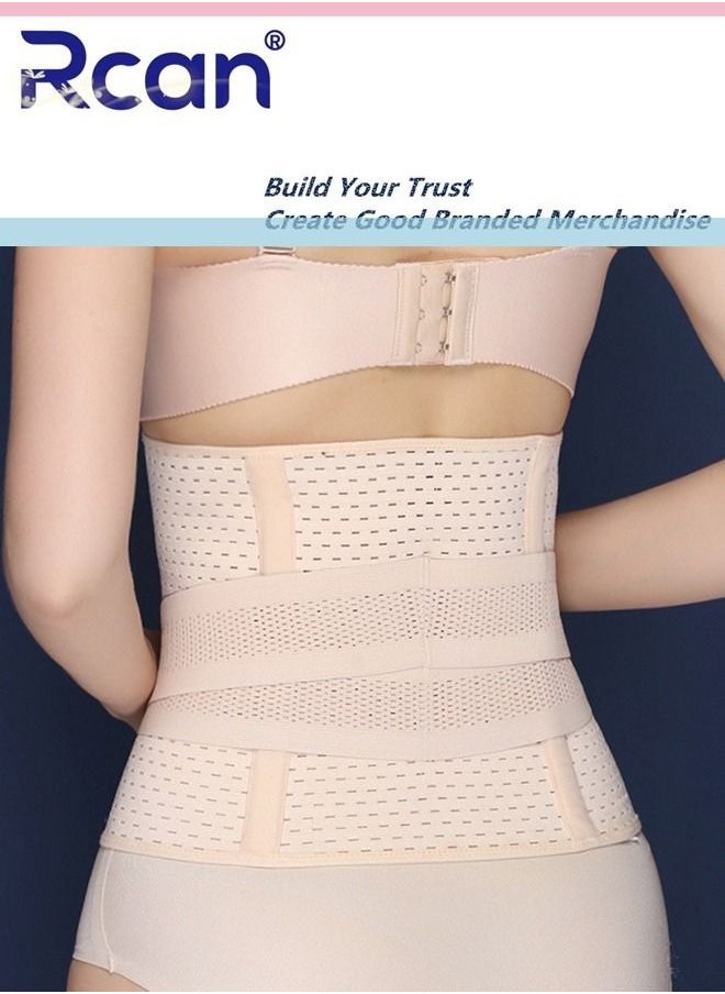 Rcan - Postpartum Girdle Support Recovery Belly Band Ultra Thin and Breathable Not Sweaty Elastic For Women Shaper Waist Shapewear Belt After Birth Moisture Absorbing Support Band and Back Support - Image 1