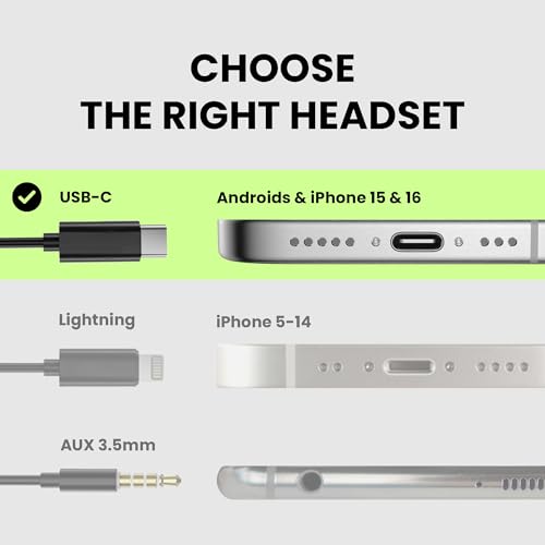 Avantree C171 - USB-C Wired Earbuds with Microphone & Volume Controls, Compatible with New iPhone 15 & 16, Samsung, Google & Android Type C Phones Headphones with Ear Hook for Running & Sports - Image 3
