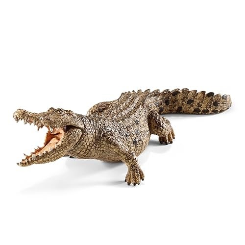 Schleich Wild Life Realistic Wild Animal Toy for Boys and Girls Crocodile Toy Figurine with Movable Jaw - Image 1