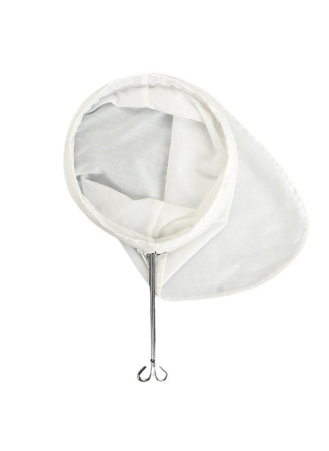 Reusable Coffee Tea Filter with Handle Cloth Fine Mesh Cotton Fabric Zipper Closure Cloth Tea Filter Sock