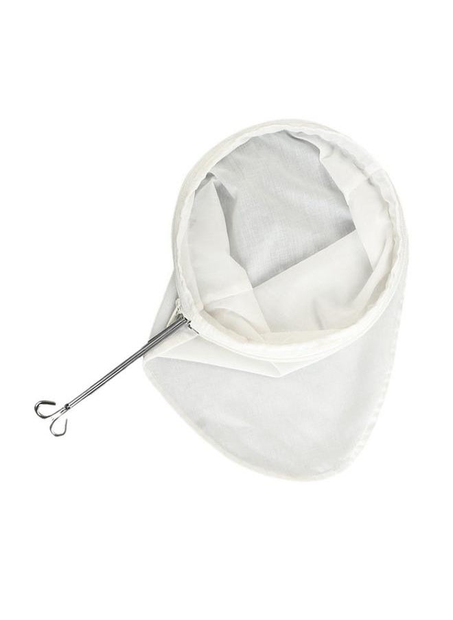 Reusable Coffee Tea Filter with Handle Cloth Fine Mesh Cotton Fabric Zipper Closure Cloth Tea Filter Sock