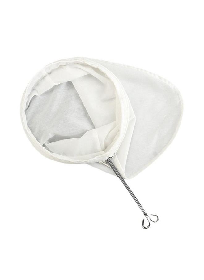 Reusable Coffee Tea Filter with Handle Cloth Fine Mesh Cotton Fabric Zipper Closure Cloth Tea Filter Sock