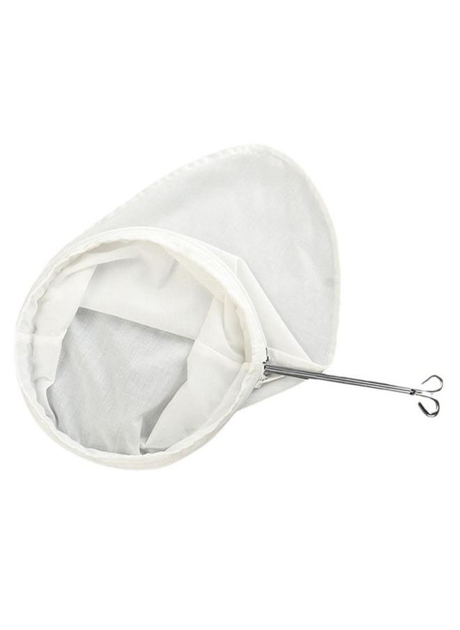 Reusable Coffee Tea Filter with Handle Cloth Fine Mesh Cotton Fabric Zipper Closure Cloth Tea Filter Sock