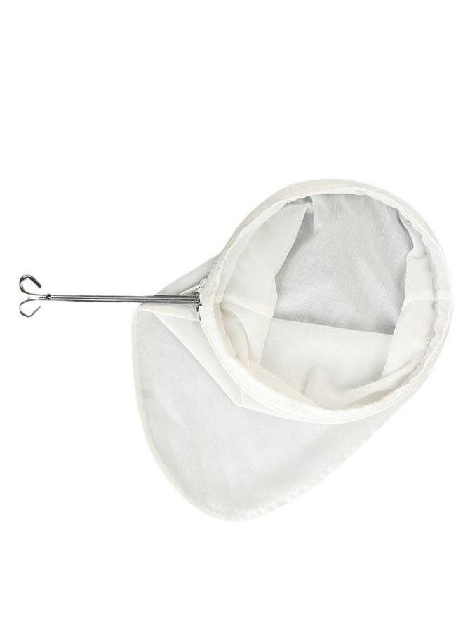 Reusable Coffee Tea Filter with Handle Cloth Fine Mesh Cotton Fabric Zipper Closure Cloth Tea Filter Sock