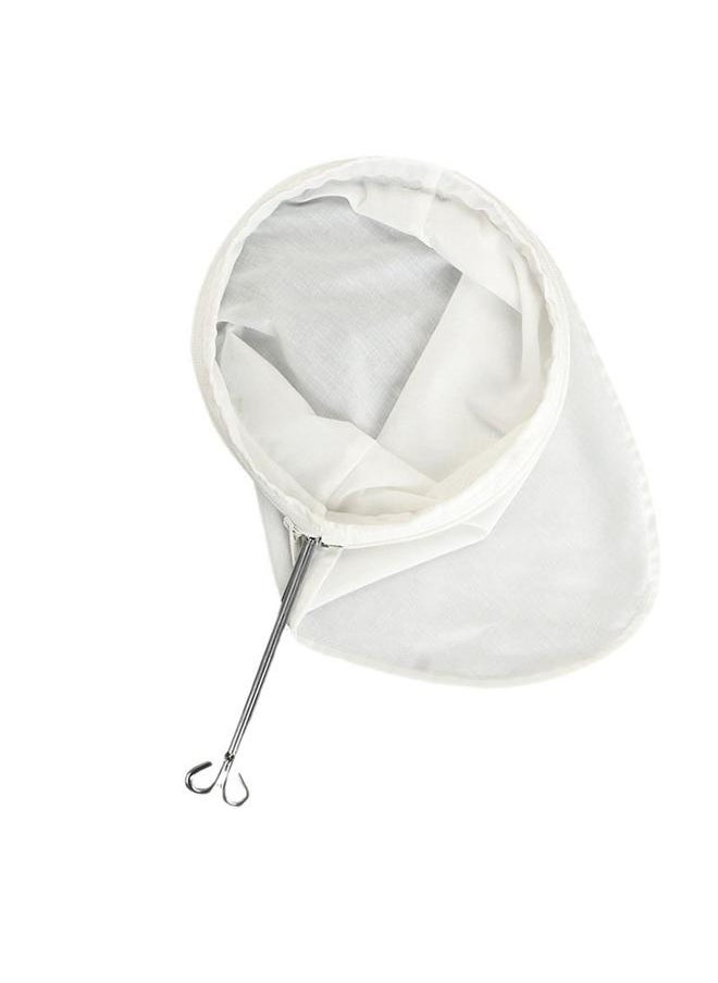 Reusable Coffee Tea Filter with Handle Cloth Fine Mesh Cotton Fabric Zipper Closure Cloth Tea Filter Sock