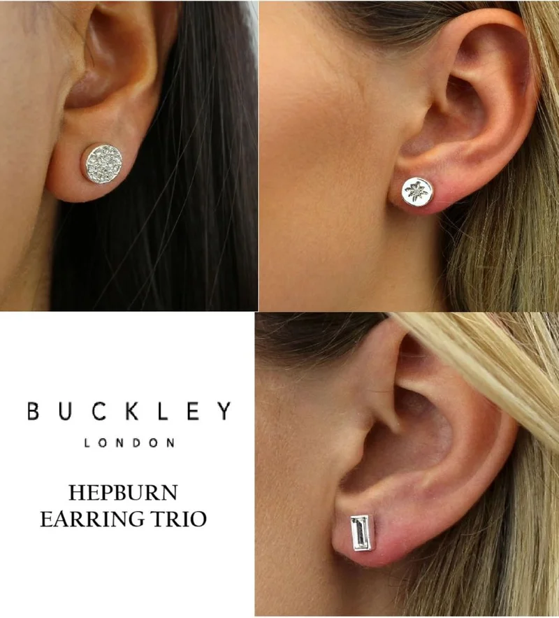 باكلي لندن BUCKLEY LONDON HEPBURN EARRING TRIO