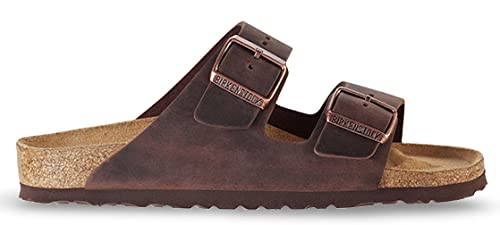 Birkenstock Unisex Arizona Sandal,Habana Oiled Leather,45 N EU - Image 3