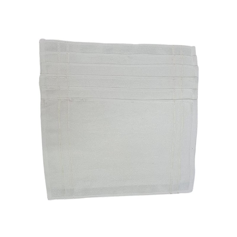 MUKHAKSH موخاخش (عبوة من 6) مناشف يد كبيرة بيضاء فاخرة 100% قطن (الحجم 16 × 24) - Image 3