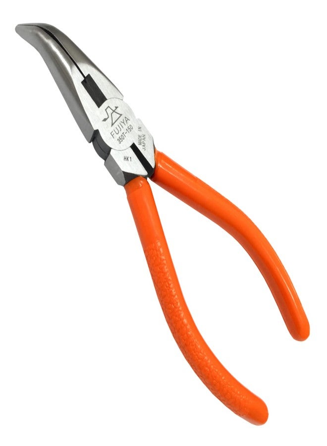 FUJIYA Tools, 350T-150, Bend Long Nose pliers, 6 Inch - Image 1