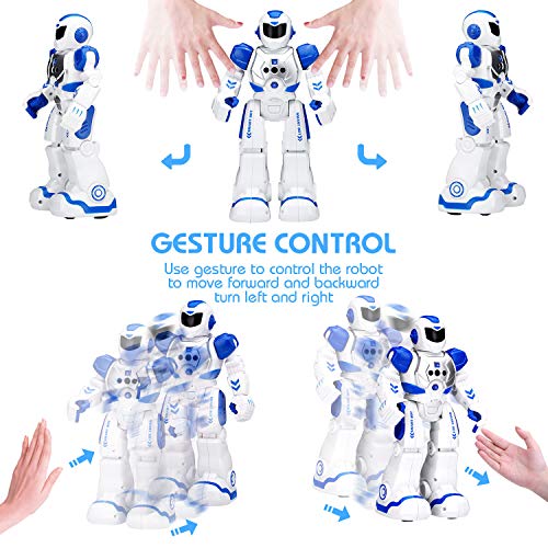KingsDragon Robots Toy for Kids, RC Gesture Sensing Toy, Interactive Walking Singing Dancing Robot Birthday Presents for Boys Girls Age 6 7 8 9 Years Old - Image 2