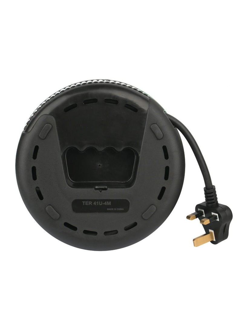 Terminator - Terminator  4 Way Universal Power Extension Reel With Master Switch Indicator and 4M Cable - Image 1