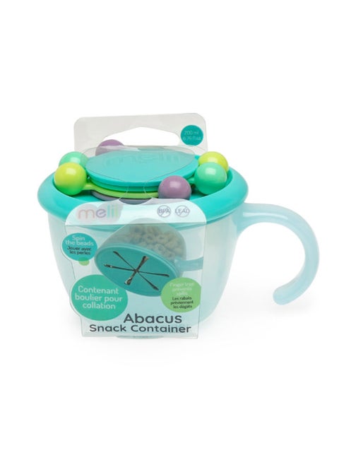 Storage Snack Container With Educational Beads For Babies, Toddlers And Kids