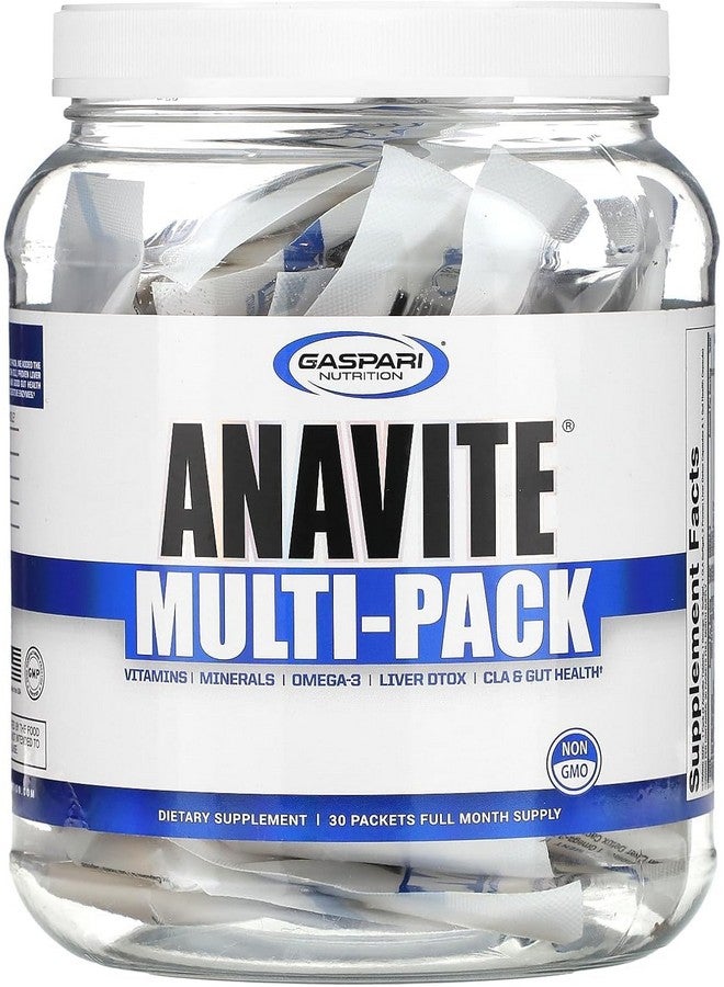 Gaspari Nutrition Anavite, Full Spectrum Multi-Vitamin Packs, Anavite Multivitamins, CLA, Omega 3s, Proven Gut, and Proven Liver Detox, All in 1 (30 Servings, 5 in 1 Multivitamin Pack) - Image 1