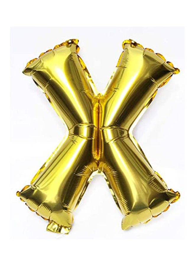 NIBEMINENT Shining Chic Style Alphabet Letter Balloons Aluminum Hanging Foil Film Balloon Mylar Air Cannot Float X 16inch