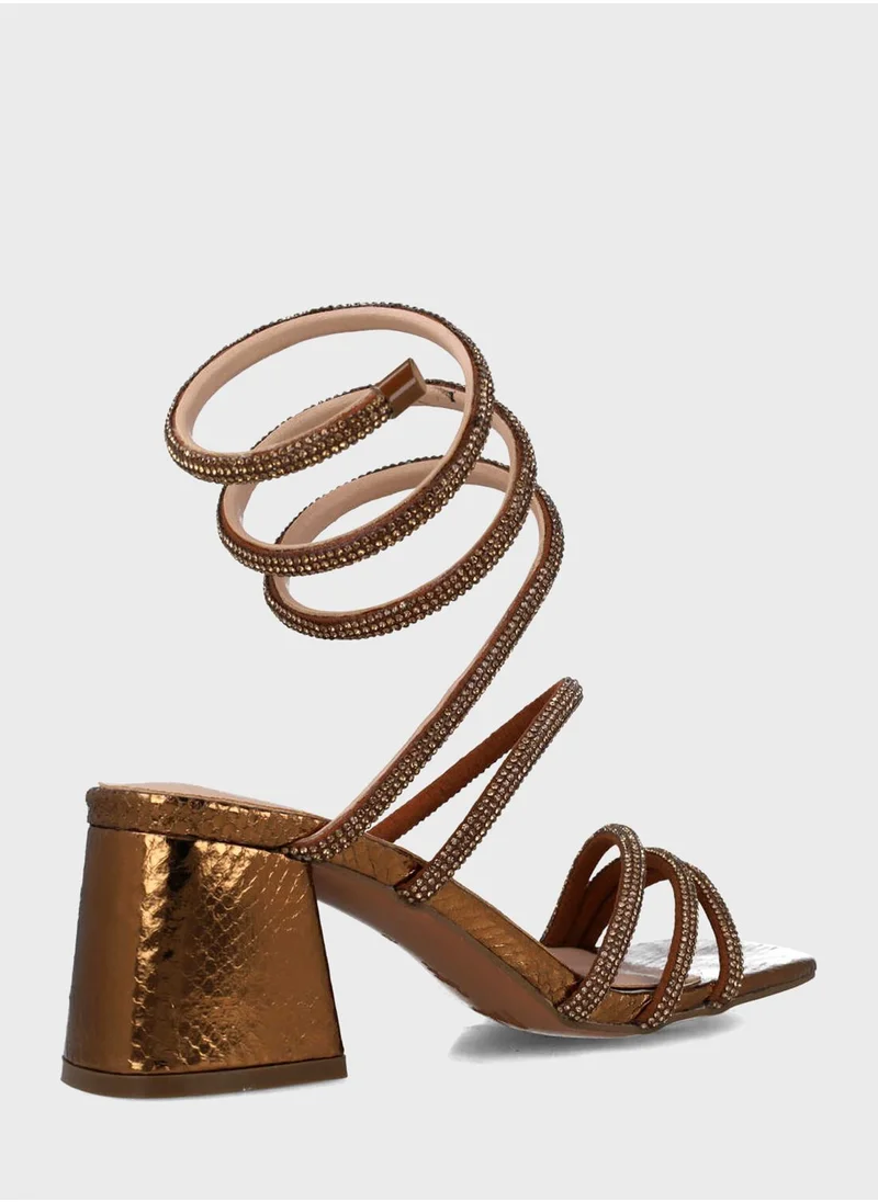 MENBUR Multi Strap High Heel Sandals