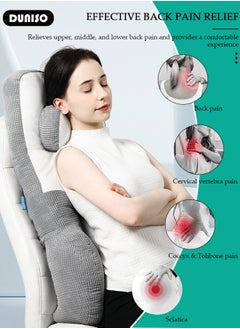 DUNISO Lumbar Support Pillow for Office Chair, Ergonomic Back Cushion for Pain Relief & Improve Sitting Posture, Back & Neck Support with Portable Design,Adjustable Straps Pillow for Office Chair, Wheelchair, Desk Chair, Computer Chair, Gaming Chair  - Image 2
