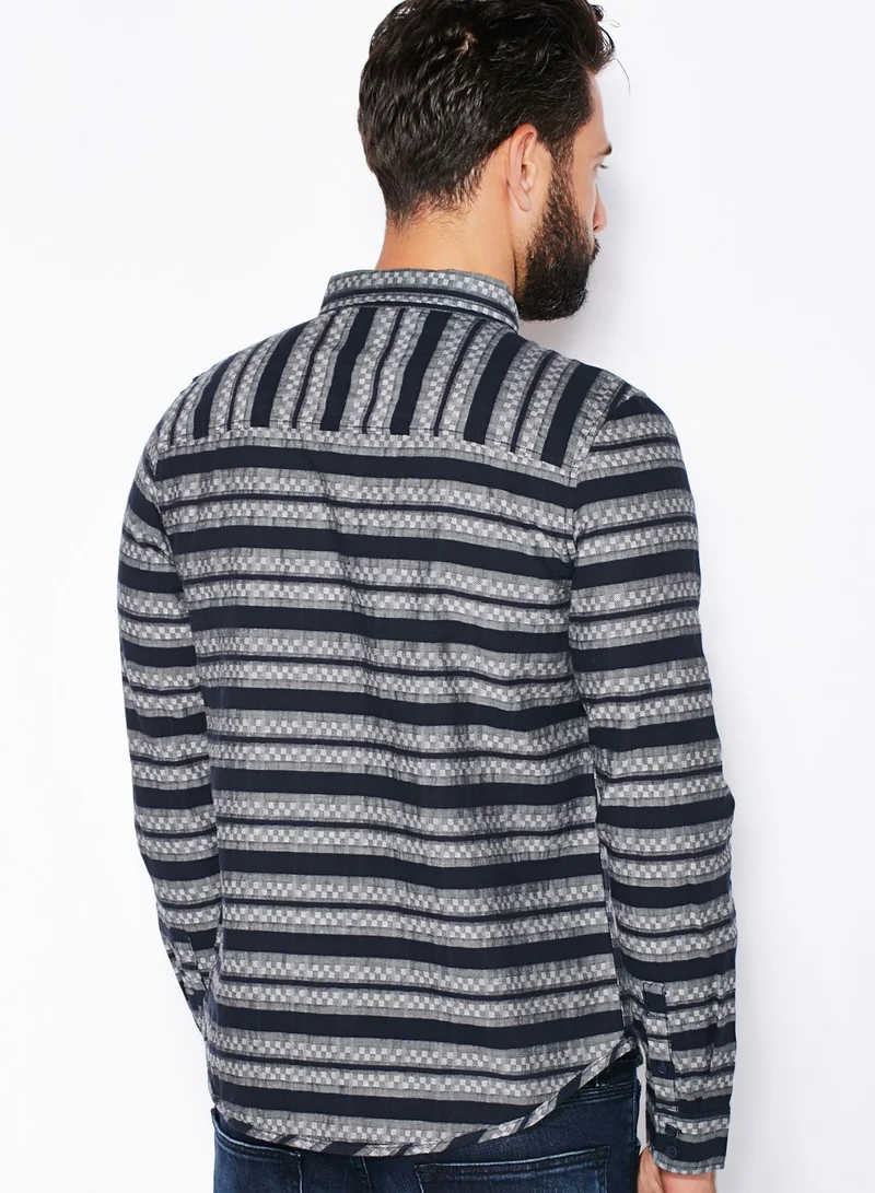 Native Youth Geo Stripe Shirt