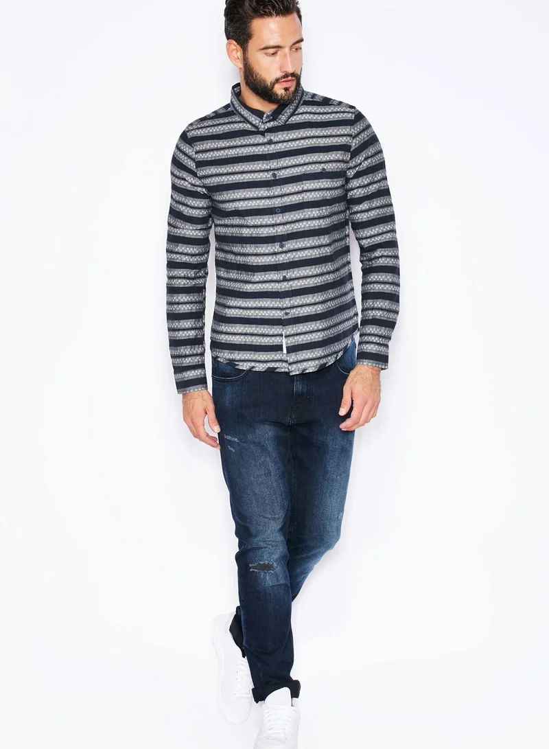 Native Youth Geo Stripe Shirt