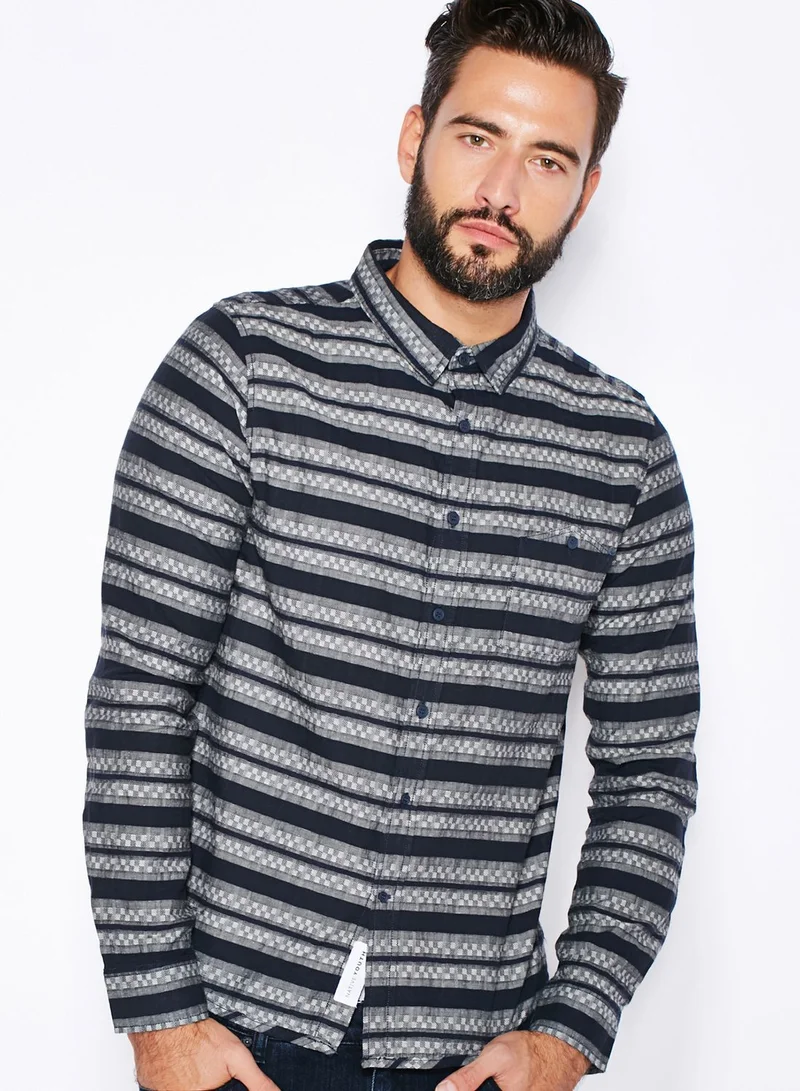 Native Youth Geo Stripe Shirt