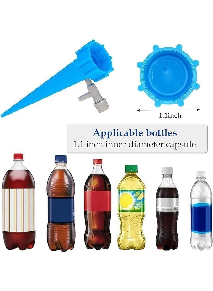 Professional self-watering screw set for garden plants, adjustable drip irrigation system with slow flow control valve, ideal for indoor and outdoor plants and watering plants while traveling (random colors) - Image 2