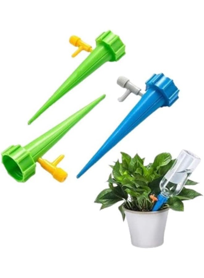 Professional self-watering screw set for garden plants, adjustable drip irrigation system with slow flow control valve, ideal for indoor and outdoor plants and watering plants while traveling (random colors) - Image 5