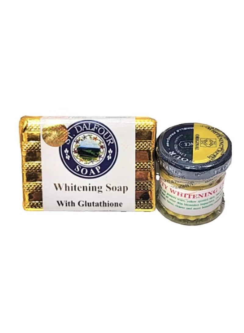 St.Dalfour St. Dalfour Whitening Cream & Soap Combo Pack - Image 3