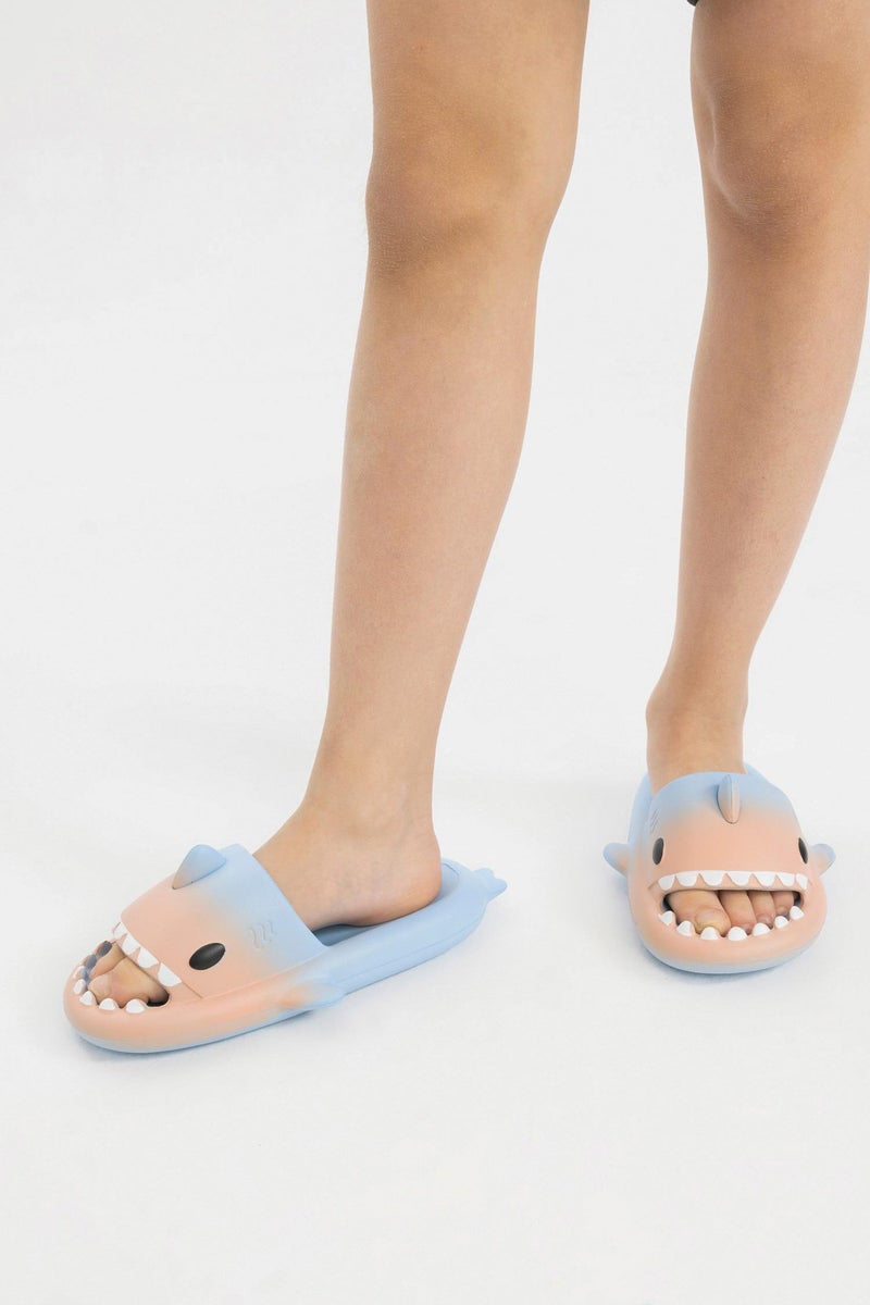 DeFacto Orange Girl Girl High Sole Single Band Eva Slippers Casual - Image 2