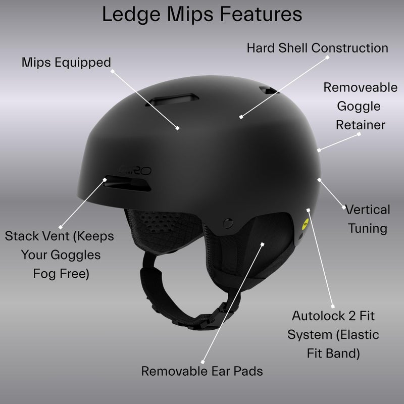 Giro Ledge MIPS Snow Helmet - Matte Indigo - Size L (59-62.5cm) - Image 3