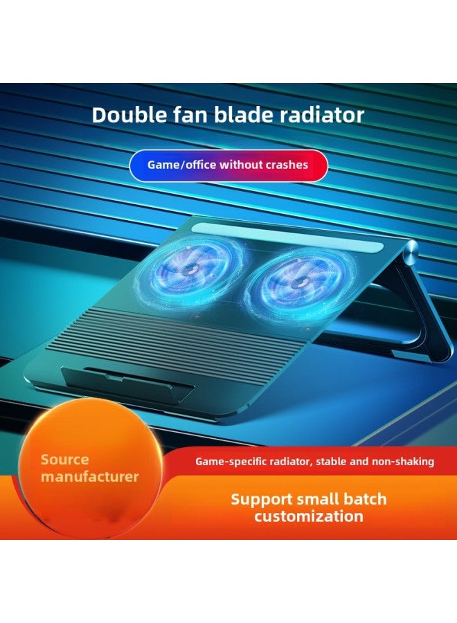 Loquat Laptop Stand Tablet Desktop Lifting Stand Portable Folding Cooling Fan Computer Stand-Color:Classic Black 】  - Image 2